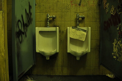 filthy urinals